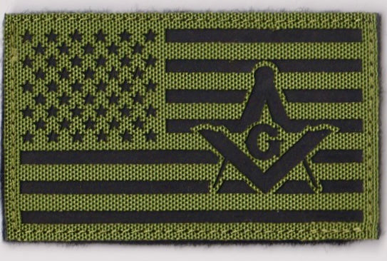 OD Green Masonic IR Flag