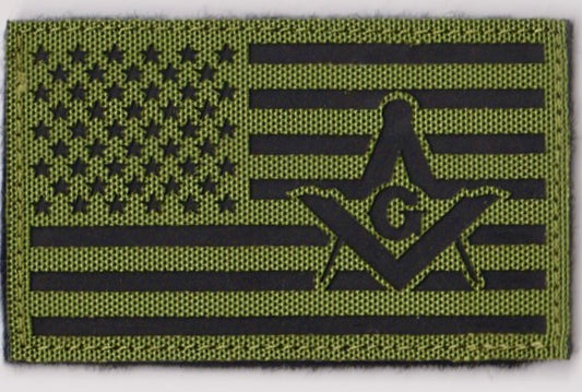 OD Green Masonic IR Flag