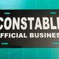 Constable Official Business Identification Plate