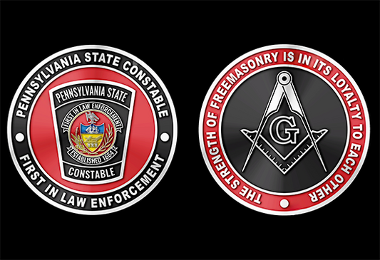 PSC Masonic Challenge Coins