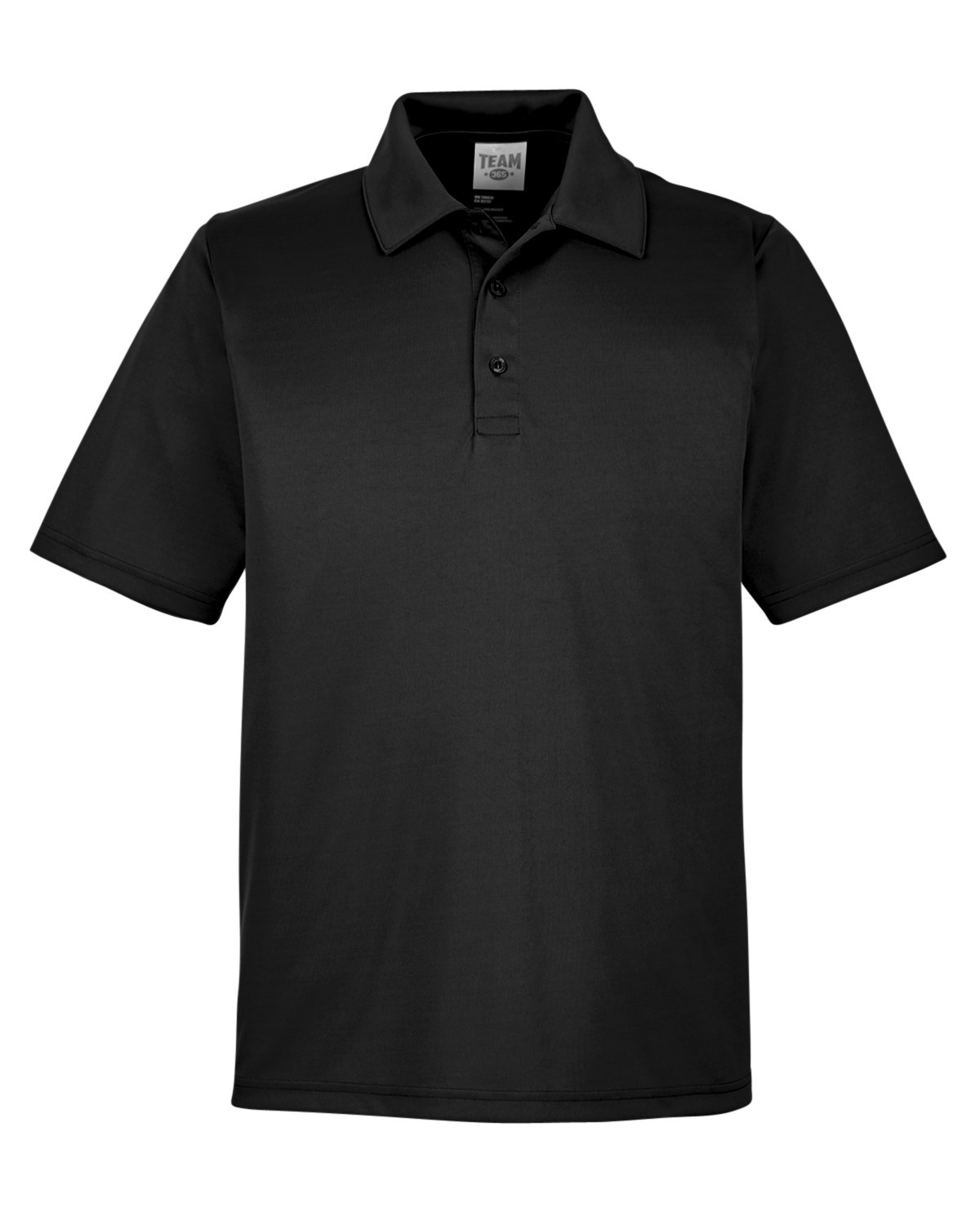 Black Short Sleeve Polo