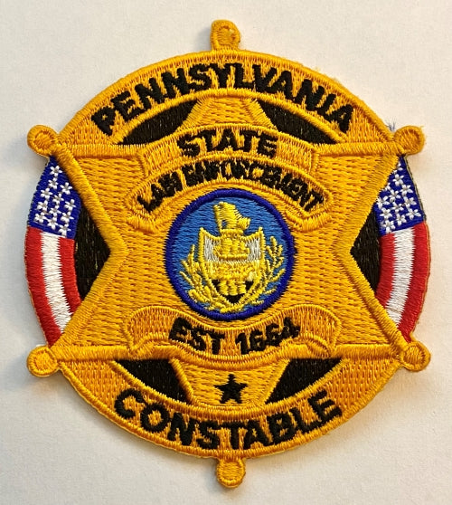 PSC Badge Gold Six Point Flag